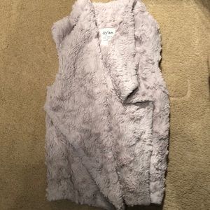 Beautiful cream faux fur/swirly Dylan vest